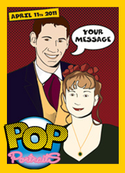 Advert for Pop Portraits